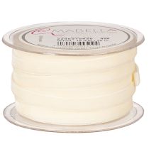 Artikel Samtband Creme 10mm x 20m aus Polyamid auf Rolle