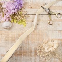 Artikel Geschenkband Samt creme 20mm x 10m für Dekoration und Floristik