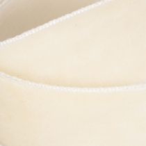 Artikel Geschenkband Samt creme 20mm x 10m für Dekoration und Floristik