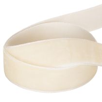Artikel Geschenkband Samt creme 20mm x 10m für Dekoration und Floristik