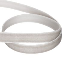 Artikel Samtband Grau 10mm 20m für Dekorationen und Bastelarbeiten