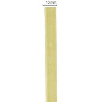 Artikel Dekoband Samtband 10mm 20m in Salbeigrün für Floristik und Bastelarbeiten