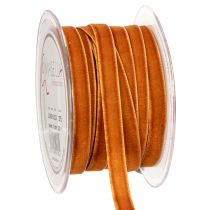 Artikel Dekoband Samtband 10mm x 20m Orangebraun Terra Innenbereich