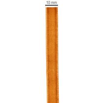 Artikel Dekoband Samtband 10mm x 20m Orangebraun Terra Innenbereich