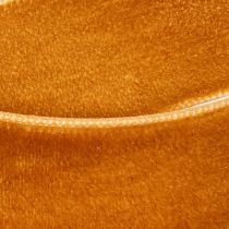 Artikel Samtband aus Polyamid 20mm x 10m Orangebraun für Dekoration und Verpackung