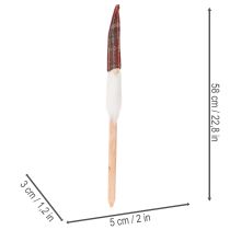 Artikel Weihnachtswichtel Deko-Stecker 58 cm mit Filzmütze Rot-Weiß 6 Stück Innenbereich