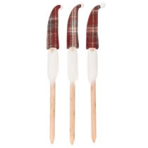 Artikel Weihnachtswichtel Deko-Stecker 58 cm mit Filzmütze Rot-Weiß 6 Stück Innenbereich