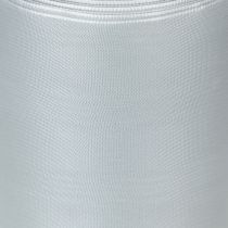 Artikel Satin Kranzband Silber 100mm x 25m für Trauer- und Gedenkkränze
