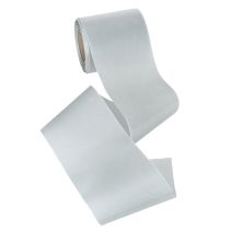 Artikel Satin Kranzband Silber 100mm x 25m für Trauer- und Gedenkkränze