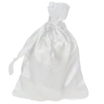 Artikel Geschenkbeutel Satin Weiß 6,5×10 cm 10 Stück