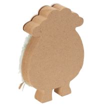 Artikel Holz Schaf Dekoration niedliche Dekofigur für Frühling und Ostern Tischdekoration 11cm 6St