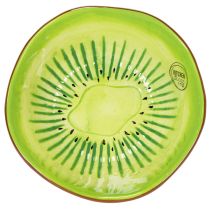 Artikel Keramik Servierschüssel Kiwi-Design 15 cm Grün-Braun