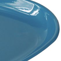 Artikel Tischschale aus Metall Blau 28 cm Dekoration für Innenräume