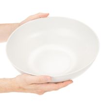 Artikel Runde Dekoschale aus Kunststoff, 30 cm, hellgrau, für vielseitige Wohnraumdekoration