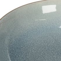 Artikel Keramik-Schale auf Sockel 17 cm in Grau