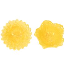 Artikel Blumenschale Keramik 13 cm Gelb Set 2 Stück Innenbereich
