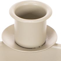 Artikel Kerzenschale mit 4 Haltern für Adventskranz Beige 15cm Kunststoff
