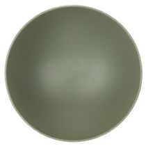 Artikel Dekoschale mit Standfuß für Pflanzen 25 cm, Metall, grau-grüne Granitoptik