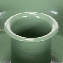Artikel Stabkerzenhalter aus Metall Grün Ø 10 cm 2er-Set