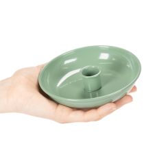 Artikel Kerzenständer aus Metall grün für Tafelkerzen 13cm