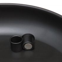 Artikel Schale mit Kerzenhalter Magnet Schwarz Ø33cm H7,5cm