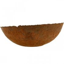 Dekoschale Metall Deko Schale Edelrost Optik Ø30cm H8,5cm