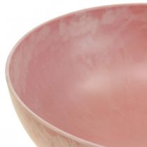 Dekoschale Blumenschale rund Rosa Schale Kunststoff Ø20cm