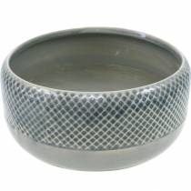 Keramikgefäß, Schale mit Korbmuster, Pflanzschale rund Ø18cm