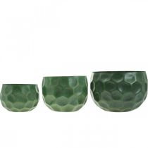 Artikel Deko-Schalen-Set aus Metall Grün Ø25cm/20,5cm/16,5cm 3-teilig