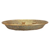Kerzenteller Metall Antik Stabkerzenhalter Gold Ø32cm