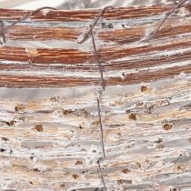 Artikel Pflanzschale länglich Weide mit Folie natur 45cm für Innenbereich