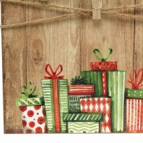 Artikel Dekoschild Wunschzettel mit Klammern 27×40 cm Holzdesign Weihnachten