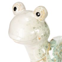 Artikel Schildkröte aus Keramik 22cm grün-weiß für Wohnraumdekoration