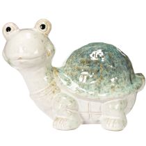 Artikel Schildkröte aus Keramik 22cm grün-weiß für Wohnraumdekoration