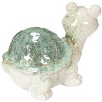 Artikel Schildkröte aus Keramik 22cm grün-weiß für Wohnraumdekoration