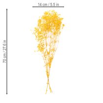 Artikel Trockenblumenstrauß Schleierkraut Dekorative Blütenzweige passend zur saisonalen Tischdekoration 70cm