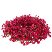 Artikel Blumenkranz aus künstlichem Schleierkraut, Pink-Rot, 30 cm, Innenraumdekoration