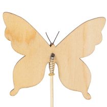 Artikel Schmetterlingsstecker aus Holz, 29 cm, bunt, Set mit 12 Stück, für Garten und Blumentopf