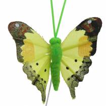 Deko-Schmetterling mit Draht sortiert 5cm 24St