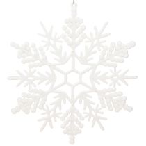 Artikel Schneeflocke Deko zum Hängen Winterdeko Weiß 30cm 3 St