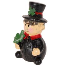 Artikel Schornsteinfeger-Figur aus Polyresin 5 cm, 6 Stück, Schwarz-Rot-Grün, zum Kleben
