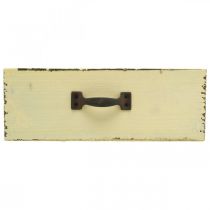 Artikel Holz-Pflanzschublade Rechteckig 25×13×8cm Gelb Shabby Chic