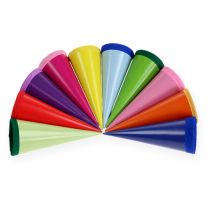 Mini-Zuckertüten bunt 12cm 10St