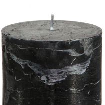 Artikel Schwarze Stumpenkerzen Durchgefärbt 70x100mm 4er-Set