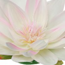 Artikel Schwimmende Seerosen künstlich Tischdeko Weiß, Rosa Ø15cm 2St