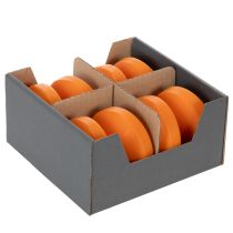 Artikel Schwimmkerzen aus Wachs Orange 8cm 8 Stück für Dekoration