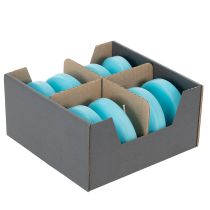Artikel Schwimmkerzen aus Wachs, rund, 8 cm, Türkis, 8 Stück