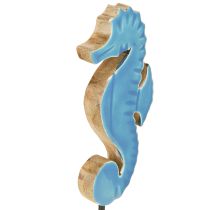 Artikel Seepferdchen Deko Holz Blau Natur Maritim H21cm 2St