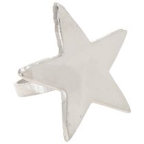 Artikel Serviettenhalter Stern Serviettenringe Silber Metall 7cm Ø4cm 4 St