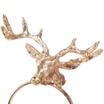 Artikel Serviettenringe Hirsch Metall Tischdeko Rosé Ø3,5cm H 6,5cm 4St
